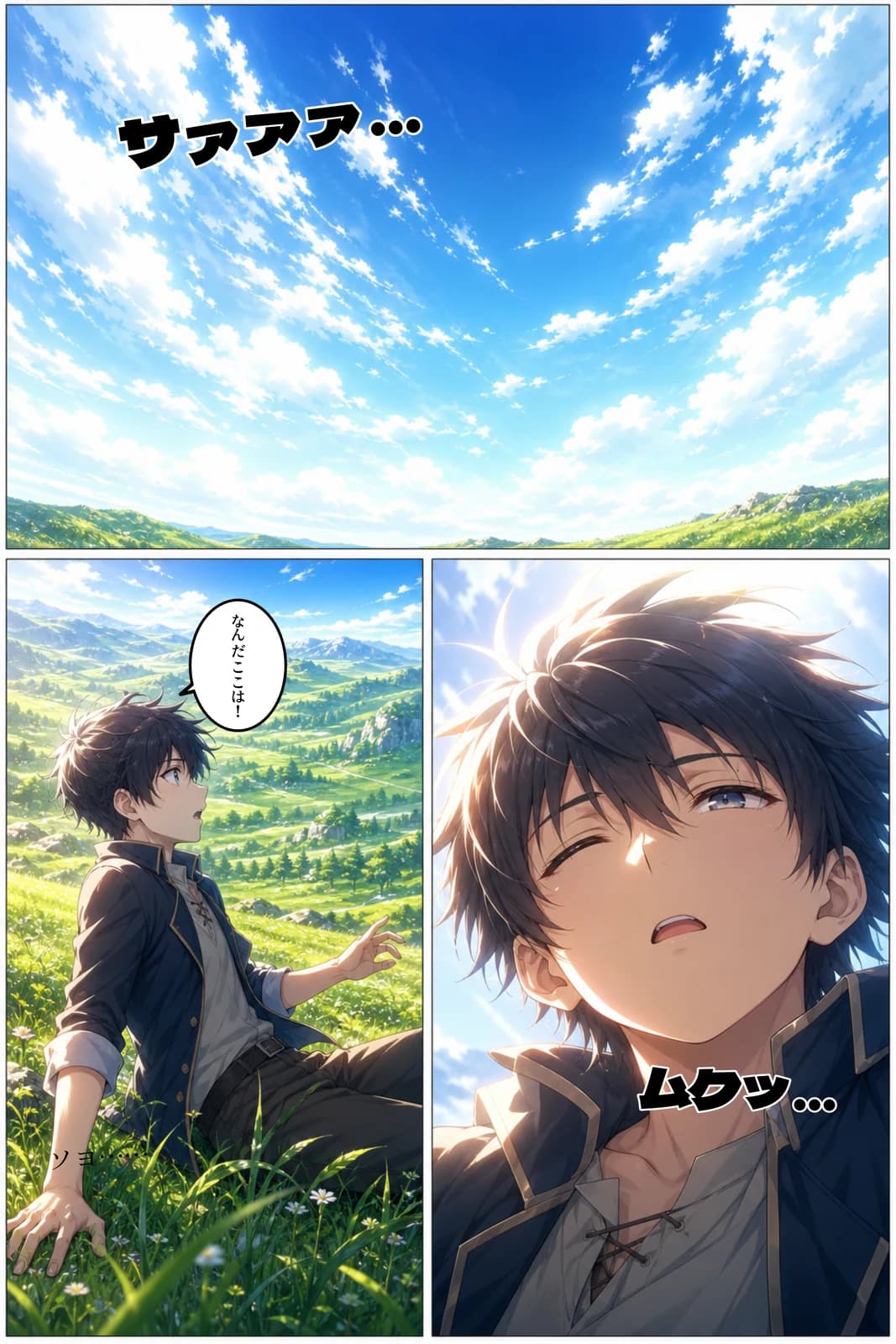 AIが自動生成した漫画