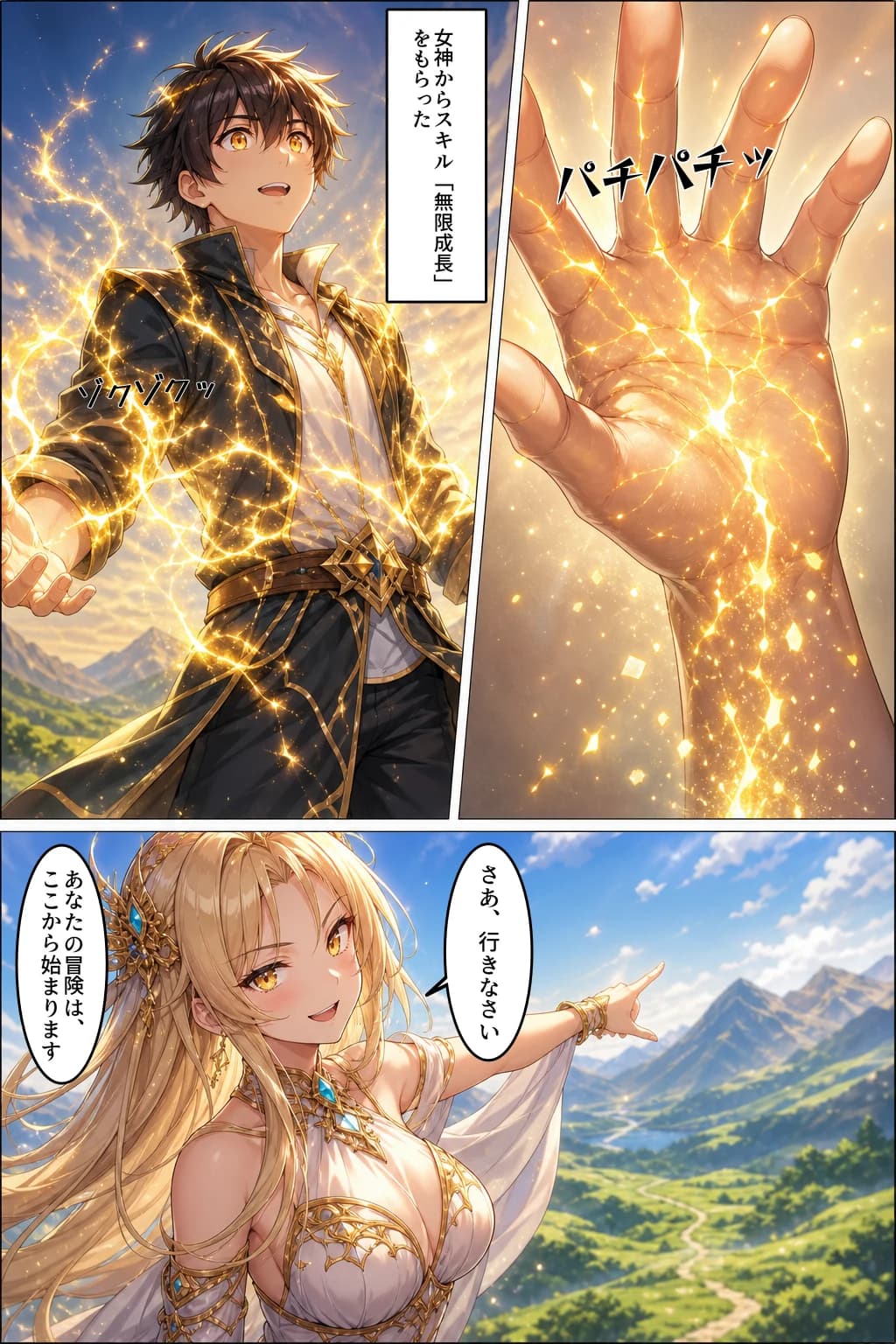 AIが生成した漫画ページ